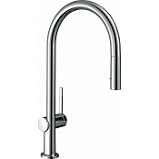 Hansgrohe Talis M54 Смеситель для кухонной мойки однорычаж. 210 EcoSmart, с выдв. излив. цвет: хром 72842000