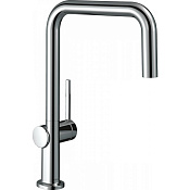 Hansgrohe Talis M54 Смеситель для кухонной мойки однорычажный U 220 EcoSmart 1 тип струи, цвет: хром 72844000