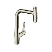 Hansgrohe Talis Select M51 Смеситель для кух. мойки однорыч. 220, с выдв. изл. цвет: нержав. сталь 73868800