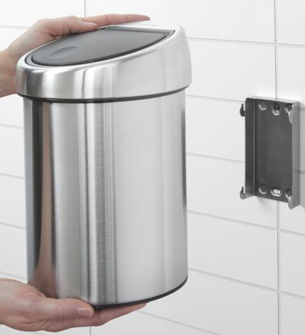 Brabantia Touch Bin Мусорное ведро нажимн., нержавеющая сталь на 3л, цвет: стальной матовый FPP 378645