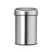 Brabantia Touch Bin Мусорное ведро нажимн., нержавеющая сталь на 3л, цвет: хром 378645