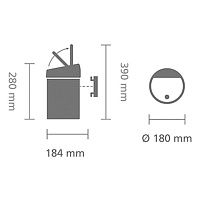 Brabantia Touch Bin Мусорное ведро нажимн., нержавеющая сталь на 3л, цвет: белый 364488