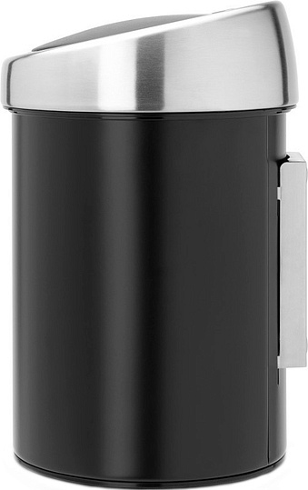 Brabantia Touch Bin Мусорное ведро нажимн., нержавеющая сталь на 3л, цвет: черный матовый 364440