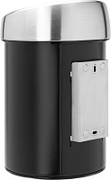 Brabantia Touch Bin Мусорное ведро нажимн., нержавеющая сталь на 3л, цвет: черный матовый 364440