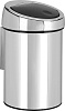 Brabantia Touch Bin Мусорное ведро нажимн., нержавеющая сталь на 3л, цвет: полированная сталь 363962
