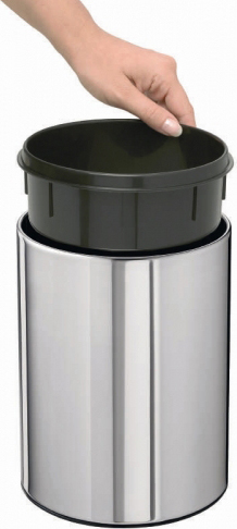 Brabantia Touch Bin Мусорное ведро нажимн., нержавеющая сталь на 3л, цвет: полированная сталь 363962