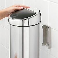 Brabantia Touch Bin Мусорное ведро нажимн., нержавеющая сталь на 3л, цвет: полированная сталь 363962