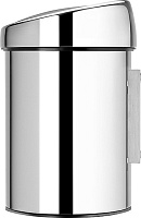 Brabantia Touch Bin Мусорное ведро нажимн., нержавеющая сталь на 3л, цвет: полированная сталь 363962