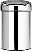 Brabantia Touch Bin Мусорное ведро нажимн., нержавеющая сталь на 3л, цвет: полированная сталь 363962
