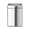 Brabantia Touch Bin Мусорное ведро нажимн., нержавеющая сталь на 10л, цвет: cтальной матовый FPP 477225