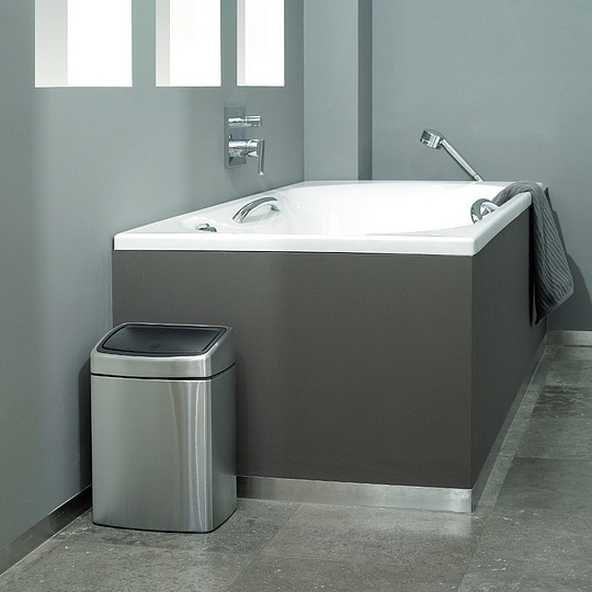Brabantia Touch Bin Мусорное ведро нажимн., нержавеющая сталь на 10л, цвет: cтальной матовый FPP 477225