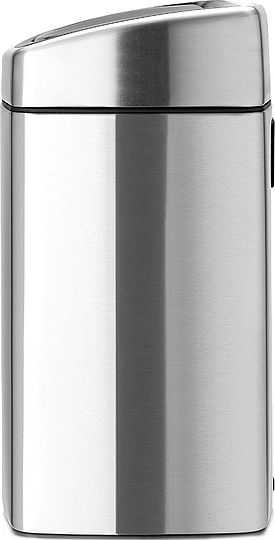 Brabantia Touch Bin Мусорное ведро нажимн., нержавеющая сталь на 10л, цвет: cтальной матовый FPP 477225