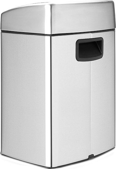 Brabantia Touch Bin Мусорное ведро нажимн., нержавеющая сталь на 10л, цвет: cтальной матовый FPP 477225