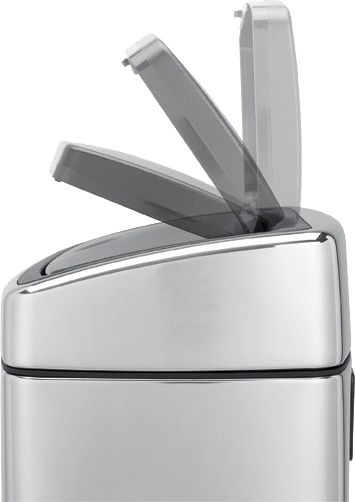 Brabantia Touch Bin Мусорное ведро нажимн., нержавеющая сталь на 10л, цвет: cтальной матовый FPP 477225