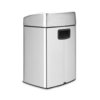 Brabantia Touch Bin Мусорное ведро нажимн., нержавеющая сталь на 10л, цвет: cтальной матовый FPP 477225
