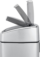 Brabantia Touch Bin Мусорное ведро нажимн., нержавеющая сталь на 10л, цвет: cтальной матовый FPP 477225