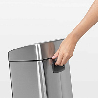 Brabantia Touch Bin Мусорное ведро нажимн., нержавеющая сталь на 10л, цвет: cтальной матовый FPP 477225