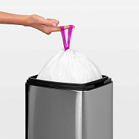 Brabantia Touch Bin Мусорное ведро нажимн., нержавеющая сталь на 10л, цвет: cтальной матовый FPP 477225