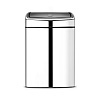 Brabantia Touch Bin Мусорное ведро нажимн., нержавеющая сталь на 10л, цвет: полированная сталь 477201