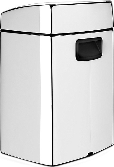 Brabantia Touch Bin Мусорное ведро нажимн., нержавеющая сталь на 10л, цвет: полированная сталь 477201