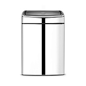 Brabantia Touch Bin Мусорное ведро нажимн., нержавеющая сталь на 10л, цвет: нержавеющая сталь 477201