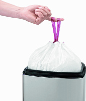 Brabantia Touch Bin Мусорное ведро нажимн., нержавеющая сталь на 10л, цвет: полированная сталь 477201