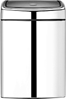 Brabantia Touch Bin Мусорное ведро нажимн., нержавеющая сталь на 10л, цвет: полированная сталь 477201