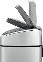 Brabantia Touch Bin Мусорное ведро нажимн., нержавеющая сталь на 10л, цвет: полированная сталь 477201