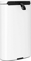 Brabantia FlatBack+ Мусорное ведро с педалью, нержавеющая сталь на 40л, цвет: белый 485244