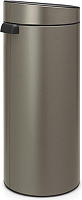 Brabantia Touch Bin New Мусорное ведро нажимн., нержавеющая сталь на 30л, цвет: платиновый 115363
