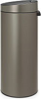 Brabantia Touch Bin New Мусорное ведро нажимн., нержавеющая сталь на 30л, цвет: платиновый 115363