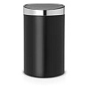 Brabantia Touch Bin New Мусорное ведро нажимн., нержавеющая сталь на 40л, цвет: черный матовый 114847