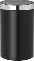 Brabantia Touch Bin New Мусорное ведро нажимн., нержавеющая сталь на 40л, цвет: черный матовый 114847
