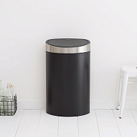 Brabantia Touch Bin New Мусорное ведро нажимн., нержавеющая сталь на 40л, цвет: черный матовый 114847