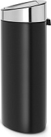 Brabantia Touch Bin New Мусорное ведро нажимн., нержавеющая сталь на 40л, цвет: черный матовый 114847