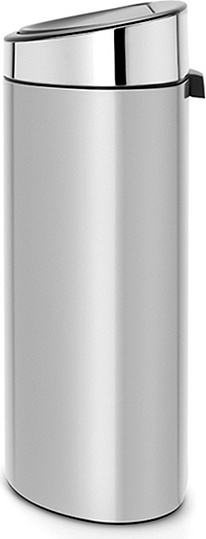 Brabantia Touch Bin New Мусорное ведро нажимн., нержавеющая сталь на 40л, цвет: серый металлик 114861