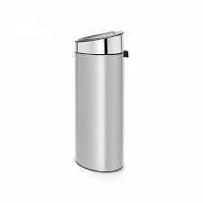 Brabantia Touch Bin New Мусорное ведро нажимн., нержавеющая сталь на 40л, цвет: серый металлик 114861