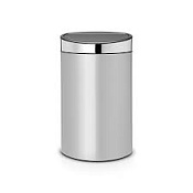 Brabantia Touch Bin New Мусорное ведро нажимн., нержавеющая сталь на 40л, цвет: нержавеющая сталь 114861