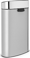 Brabantia Touch Bin New Мусорное ведро нажимн., нержавеющая сталь на 40л, цвет: серый металлик 114861