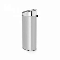 Brabantia Touch Bin New Мусорное ведро нажимн., нержавеющая сталь на 40л, цвет: серый металлик 114861