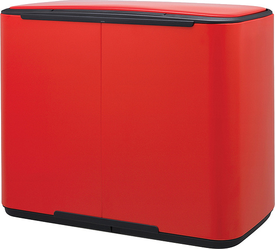 Brabantia Pedal Bin Bo Мусорное ведро с педалью, нержавеющая сталь на 36л, цвет: пламенно-красный 121401