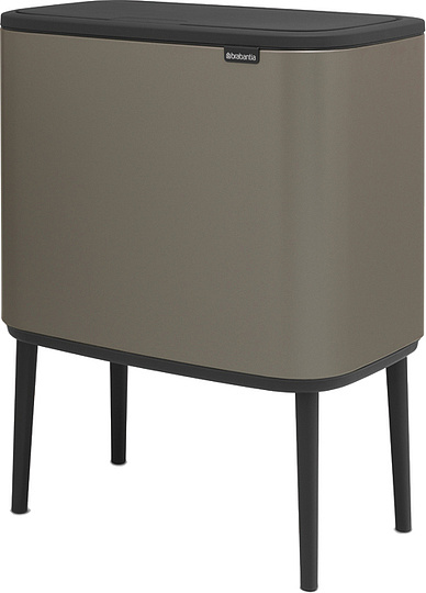 Brabantia Touch Bin Bo Мусорное ведро нажимн., нержавеющая сталь на 33л, цвет: платиновый 316043