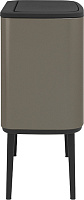 Brabantia Touch Bin Bo Мусорное ведро нажимн., нержавеющая сталь на 33л, цвет: платиновый 316043