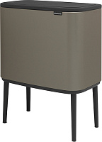 Brabantia Touch Bin Bo Мусорное ведро нажимн., нержавеющая сталь на 33л, цвет: платиновый 316043