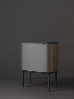 Brabantia Touch Bin Bo Мусорное ведро нажимн., нержавеющая сталь на 33л, цвет: платиновый 316043