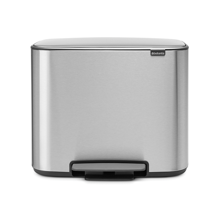 Brabantia Pedal Bin Bo Мусорное ведро с педалью, нержавеющая сталь на 34л, цвет: стальной матовый 121241