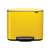 Brabantia Pedal Bin Bo Мусорное ведро с педалью, нержавеющая сталь на 34л, цвет: желтая маргаритка 121180