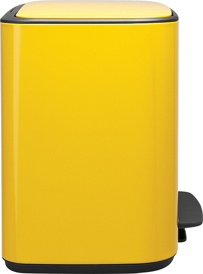 Brabantia Pedal Bin Bo Мусорное ведро с педалью, нержавеющая сталь на 34л, цвет: желтая маргаритка 121180