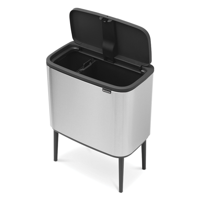 Brabantia Touch Bin Bo Мусорное ведро нажимн., нержавеющая сталь на 34л, цвет: стальной матовый 316227