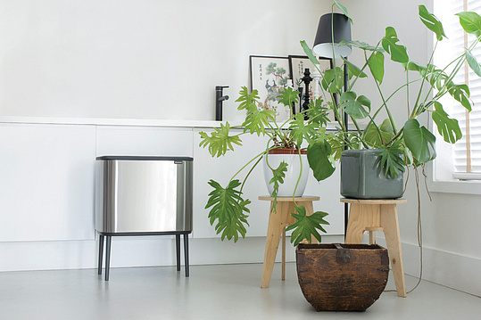 Brabantia Touch Bin Bo Мусорное ведро нажимн., нержавеющая сталь на 34л, цвет: стальной матовый 316227